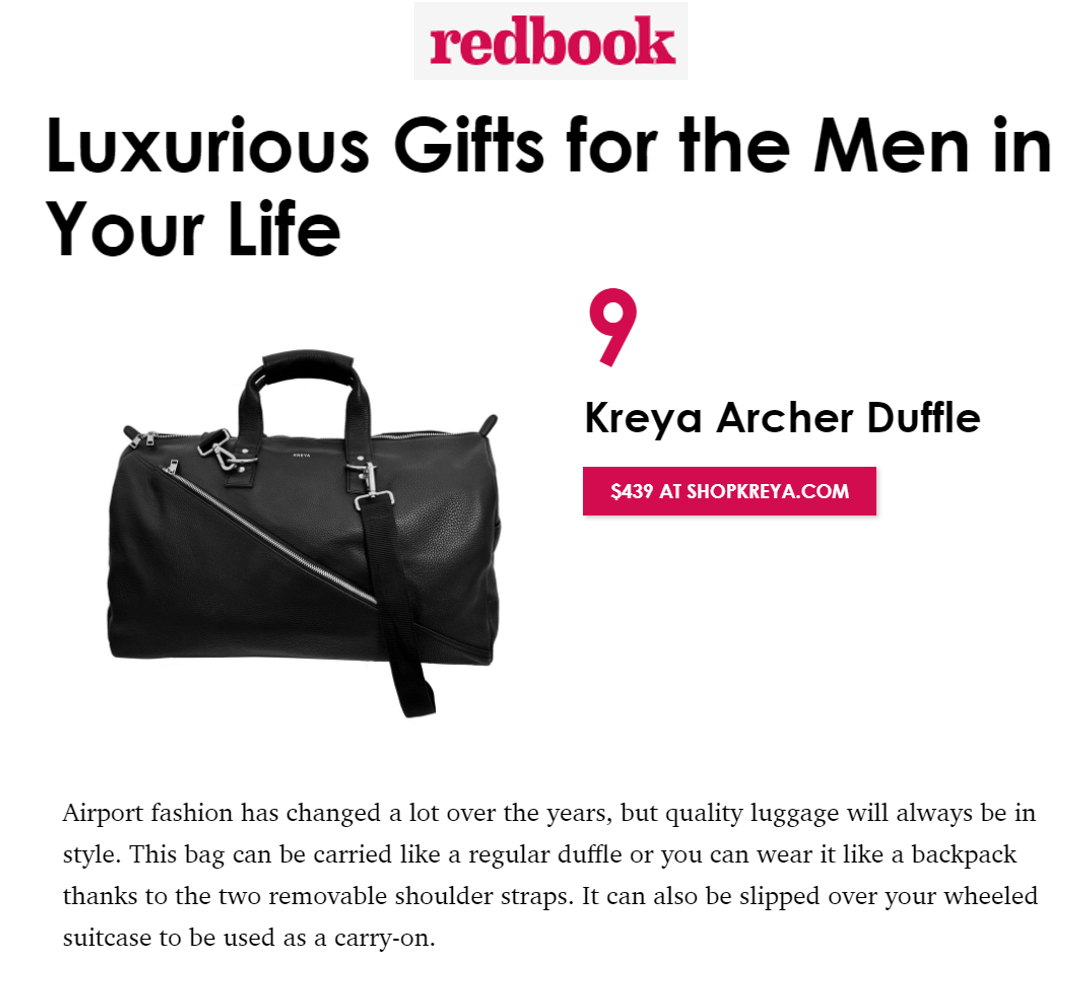 REDBOOK MAG - LUXURIOUS GIFTS FOR THE MEN IN YOUR LIFE